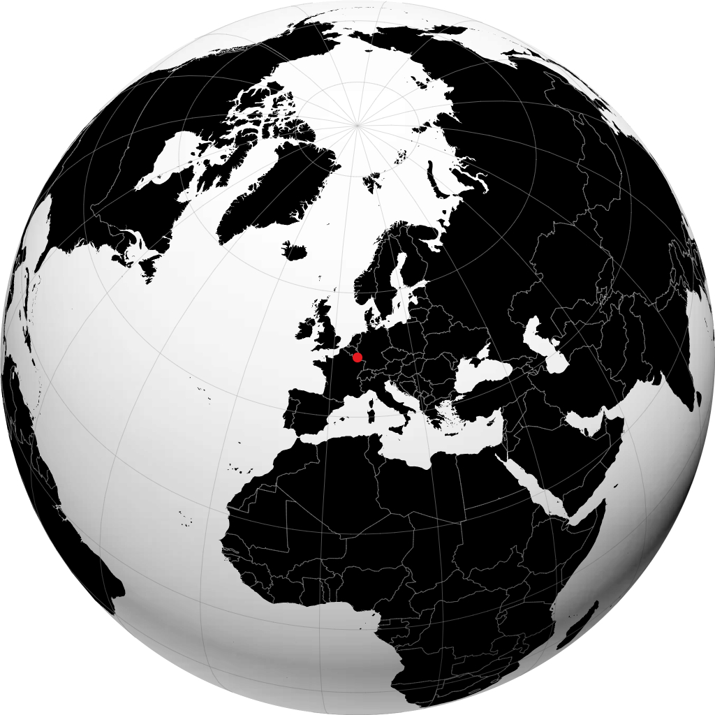 Luxembourg trên quả địa cầu
