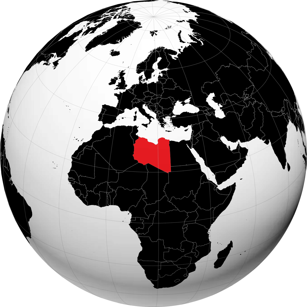 Libya trên quả địa cầu