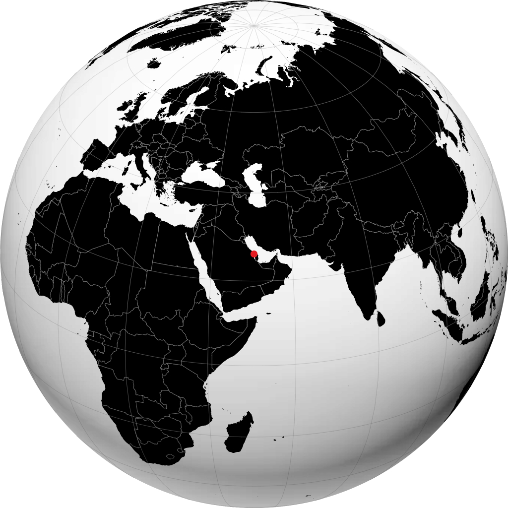 Madinat Hamad trên quả địa cầu