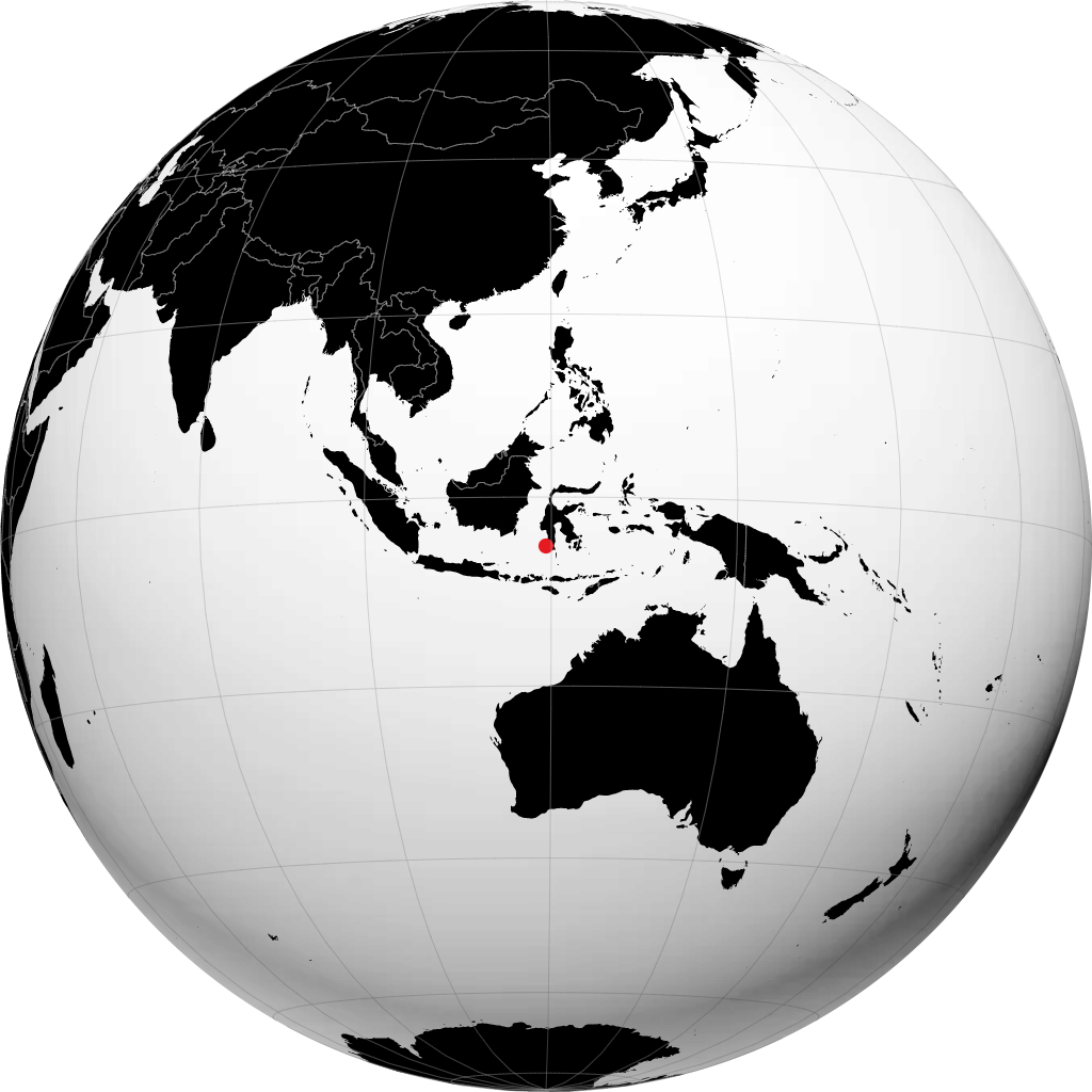 Makassar trên quả địa cầu