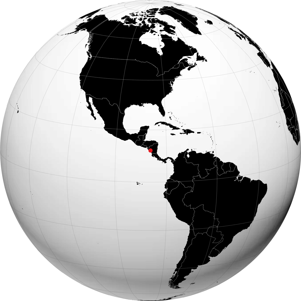 Managua trên quả địa cầu
