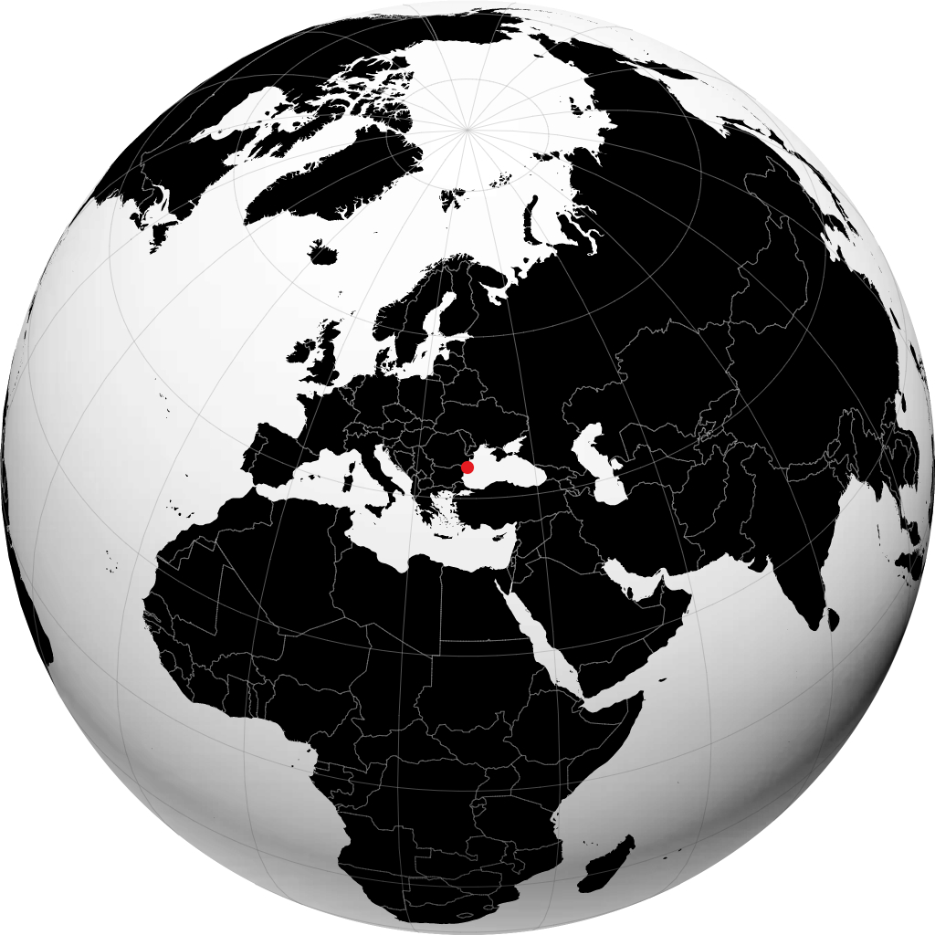 Mangalia trên quả địa cầu