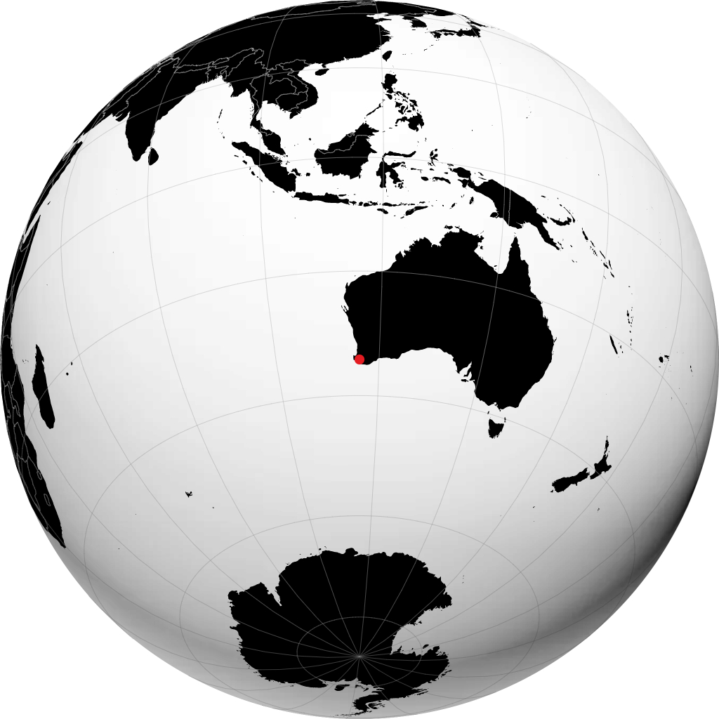 Manjimup trên quả địa cầu