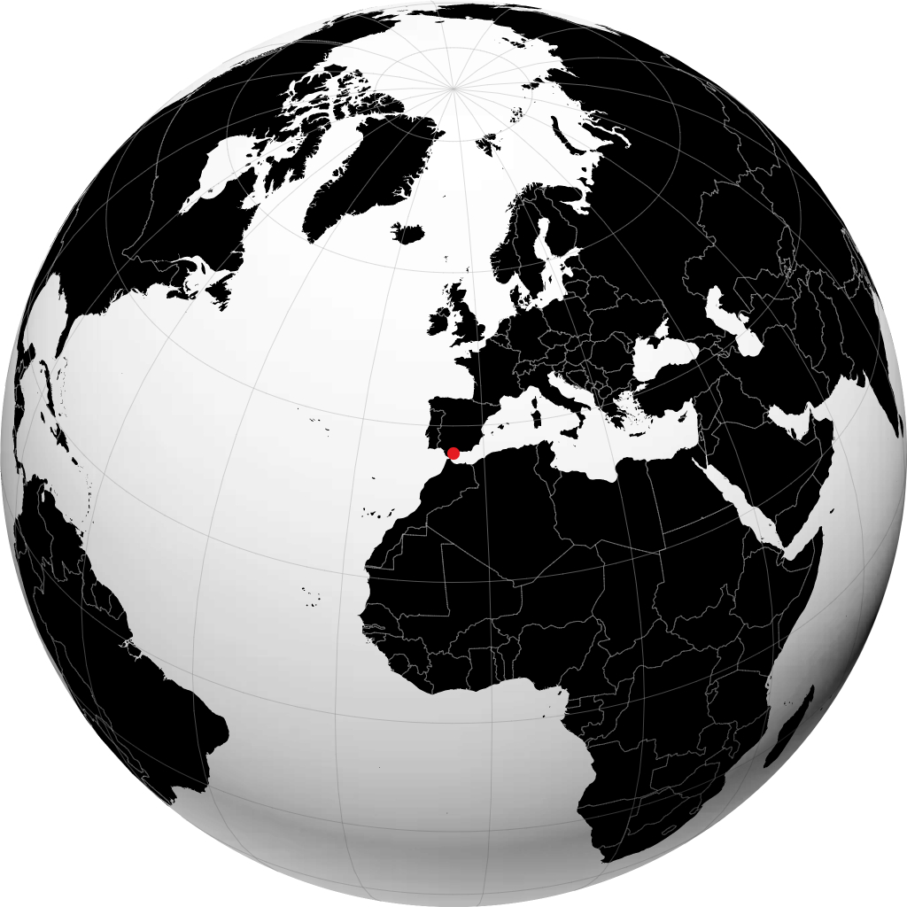 Marbella trên quả địa cầu