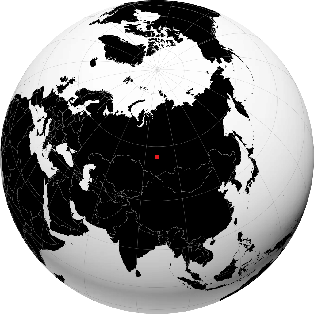 Mariinsk trên quả địa cầu