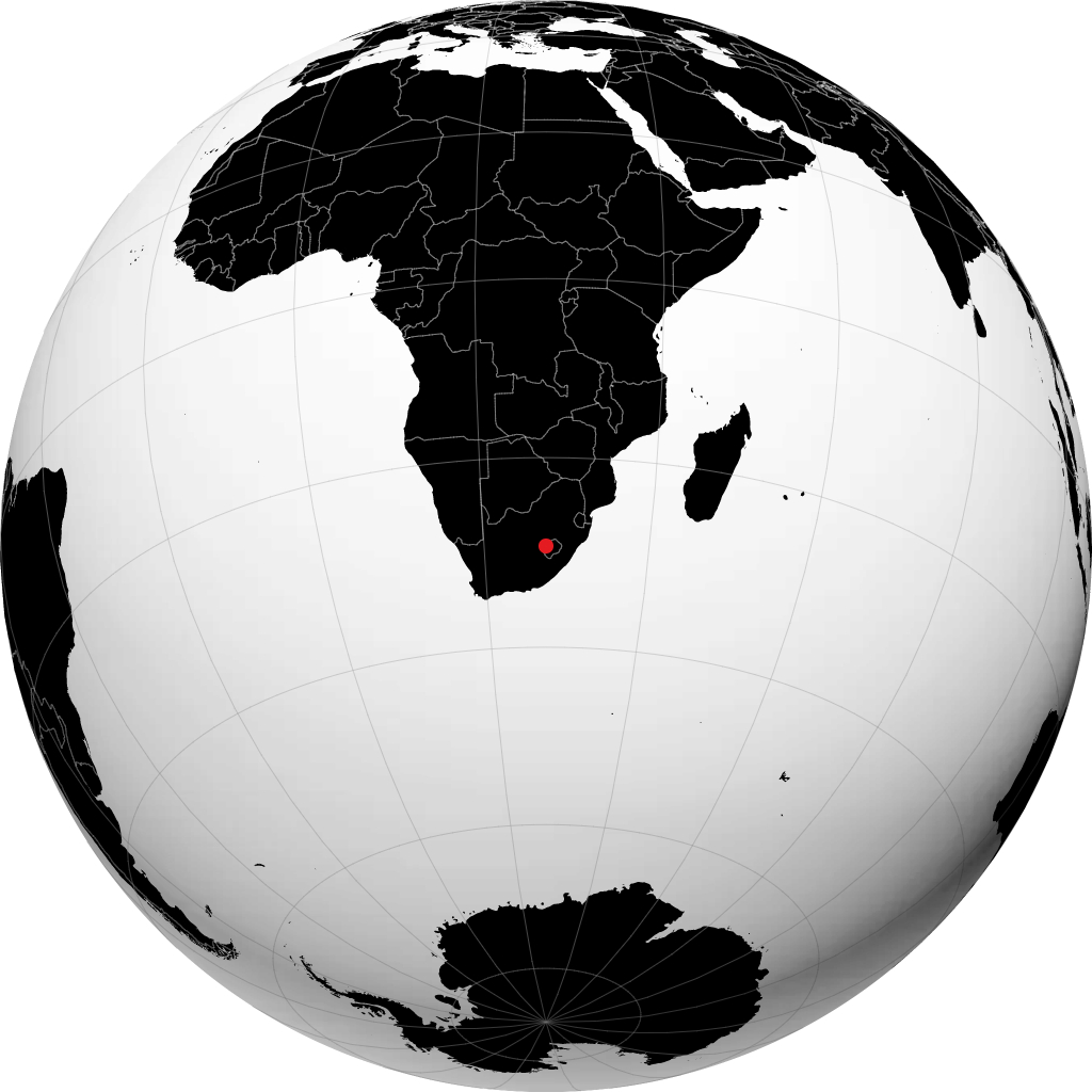 Maseru trên quả địa cầu