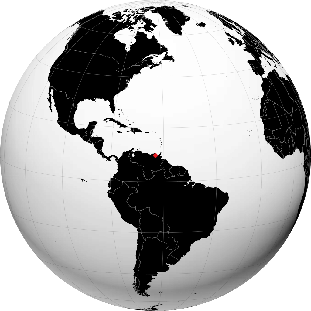 Maturín trên quả địa cầu