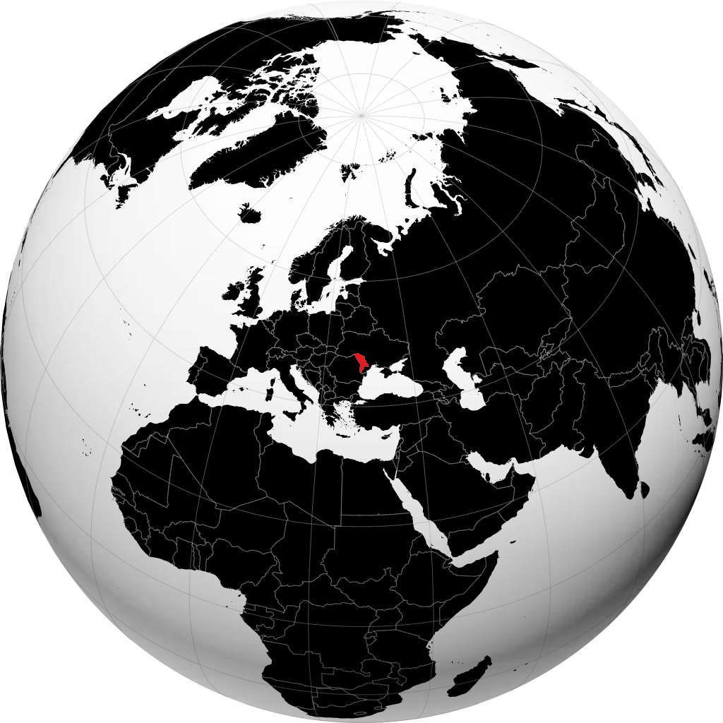 Moldova trên quả địa cầu