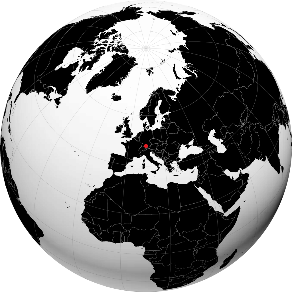 Memmingen trên quả địa cầu