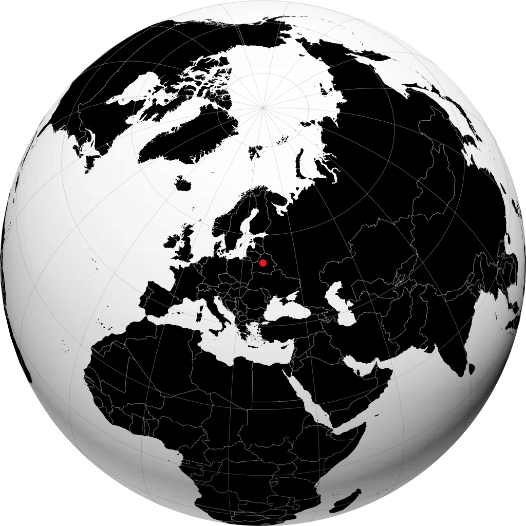 Minsk trên quả địa cầu