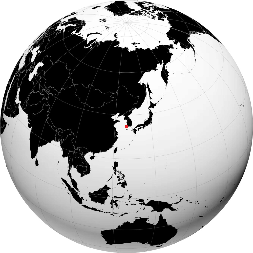 Mokpo trên quả địa cầu