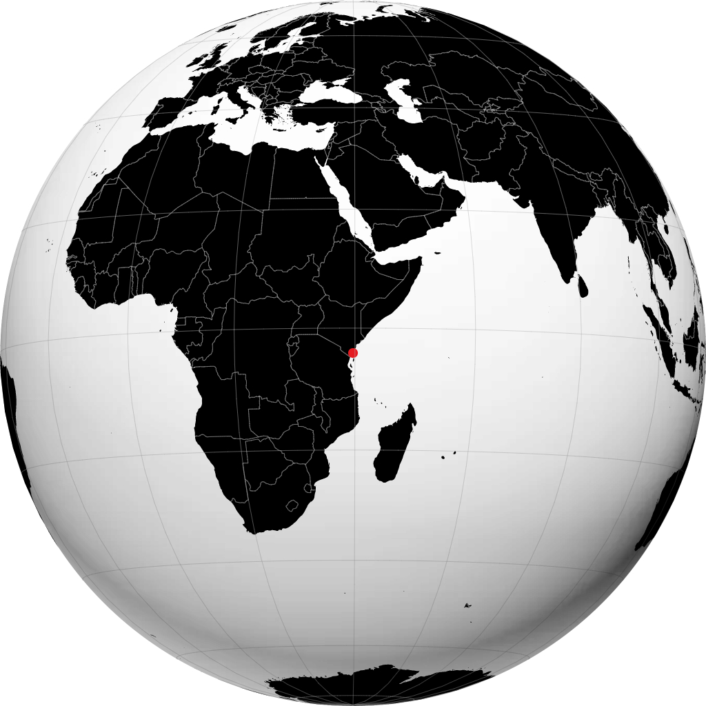 Mombasa trên quả địa cầu