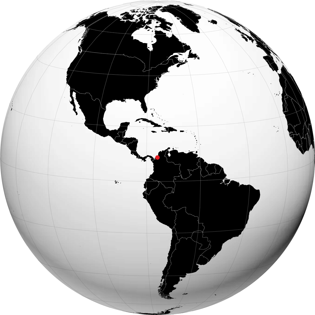 Montería trên quả địa cầu