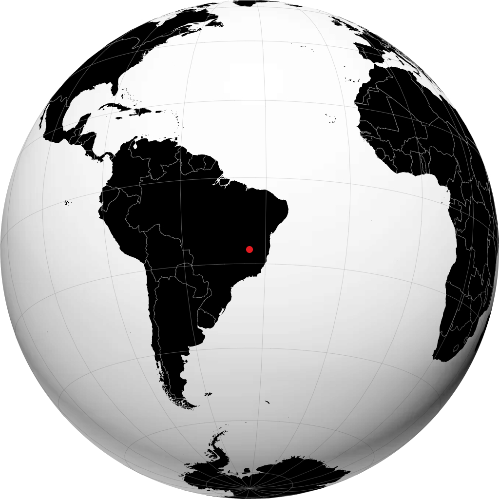 Montes Claros trên quả địa cầu