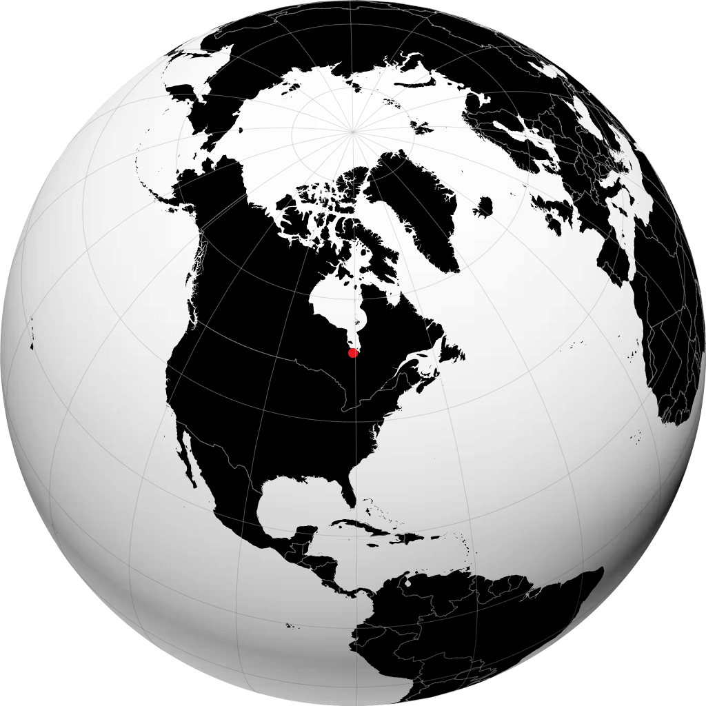 Moosonee trên quả địa cầu