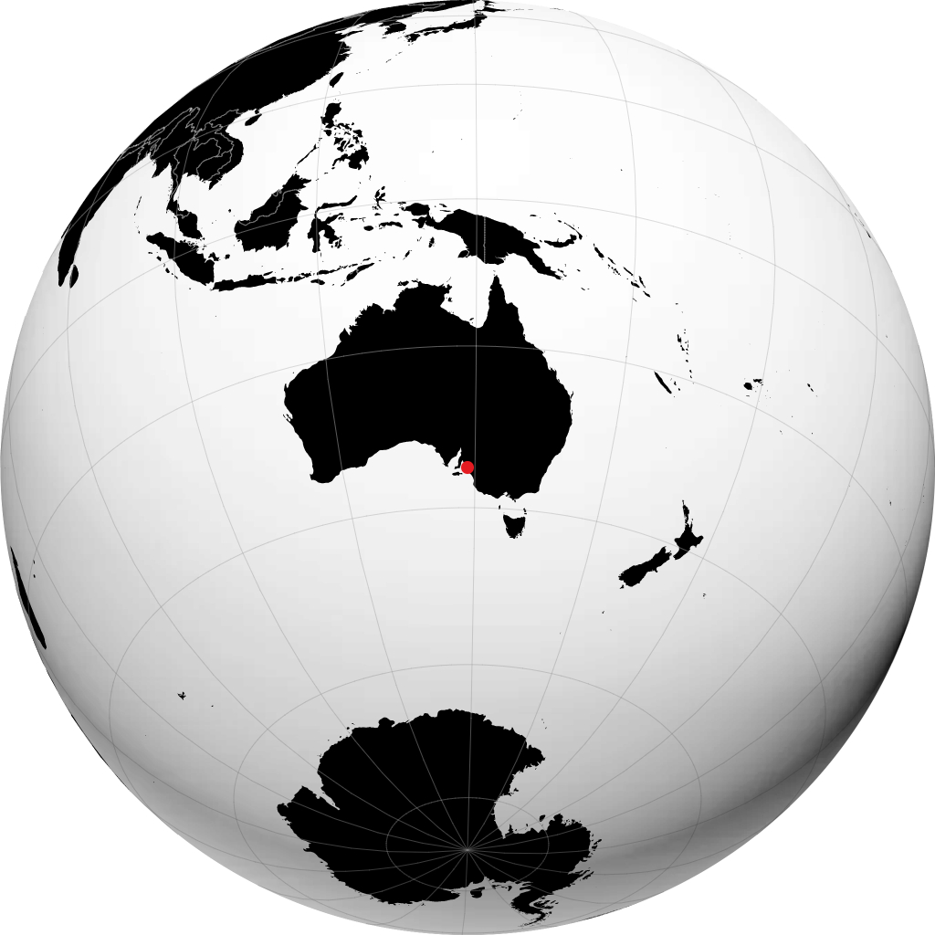 Mount Barker trên quả địa cầu