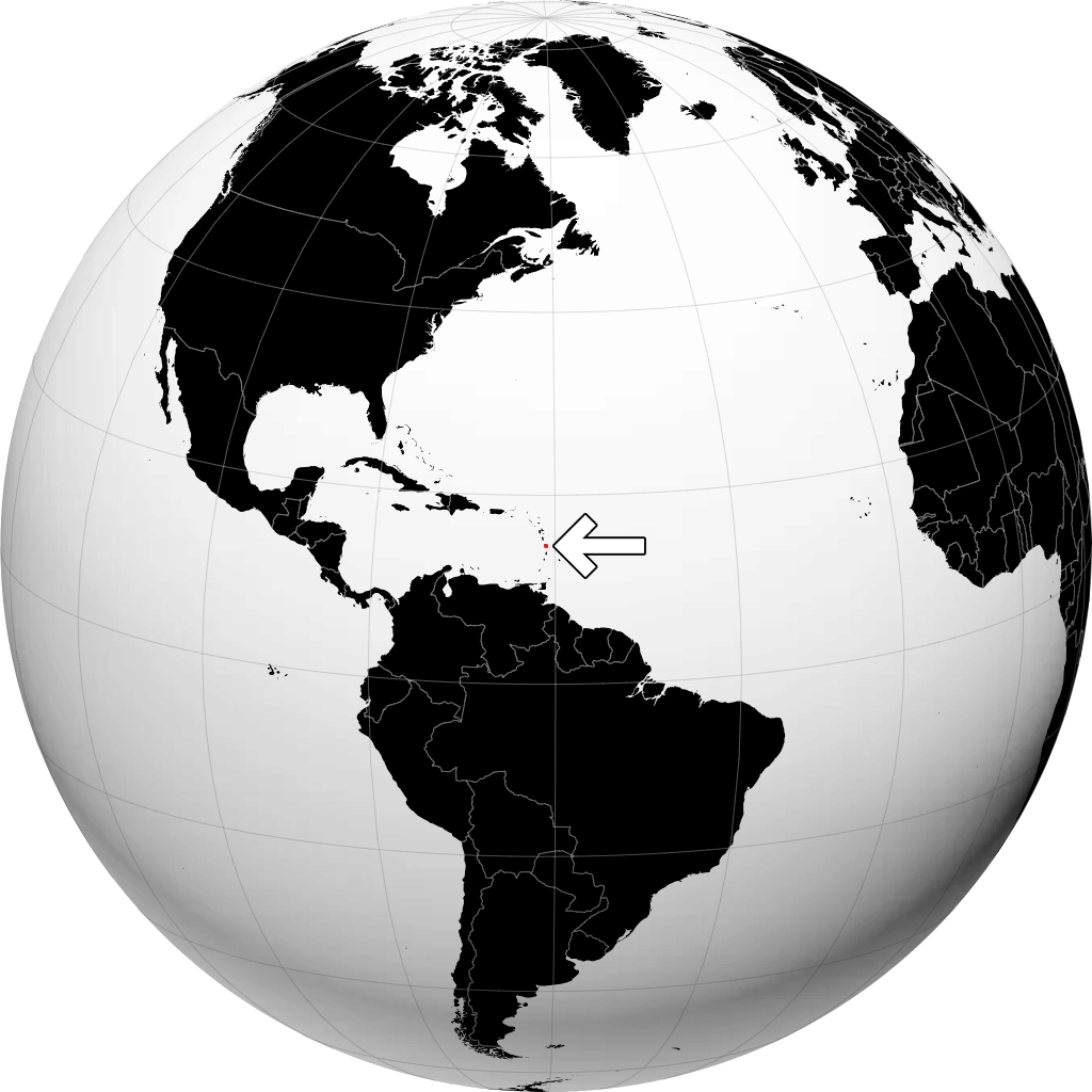 Martinique trên quả địa cầu