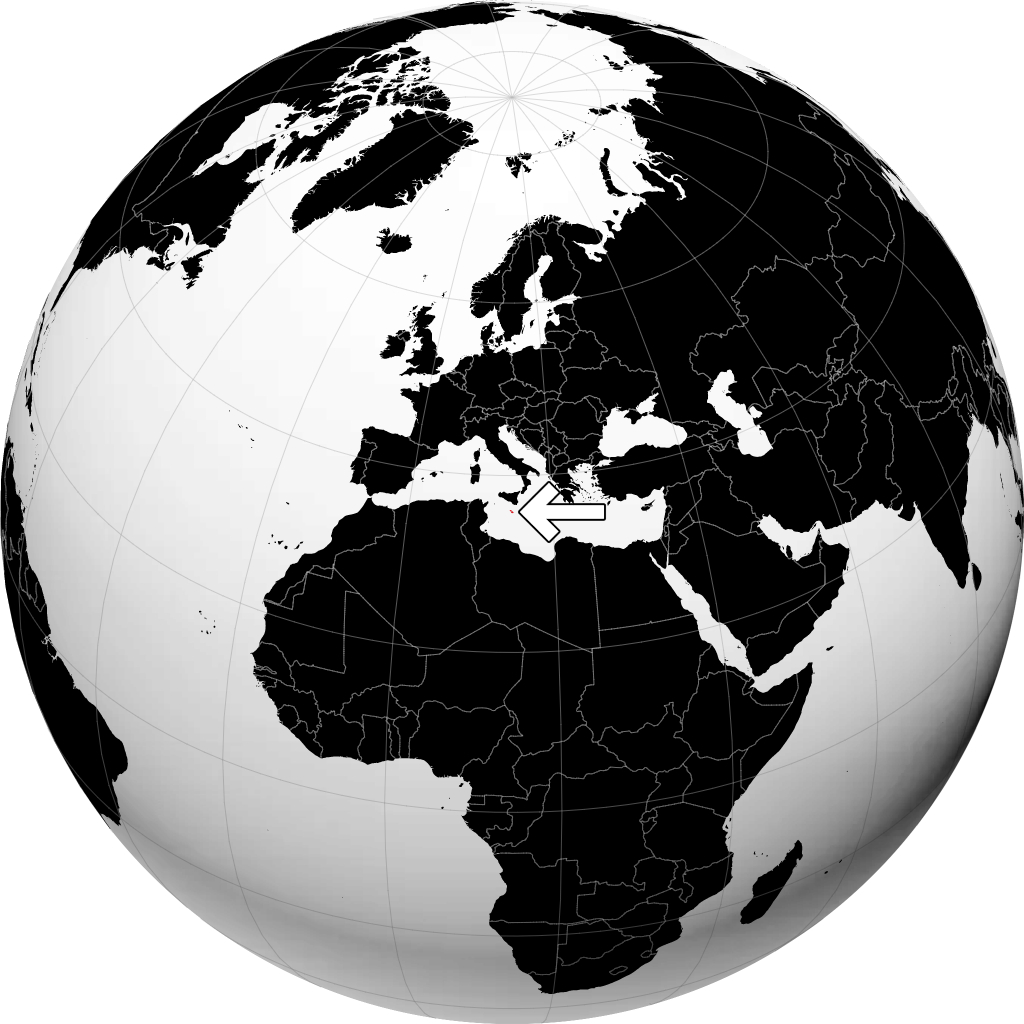 Malta trên quả địa cầu