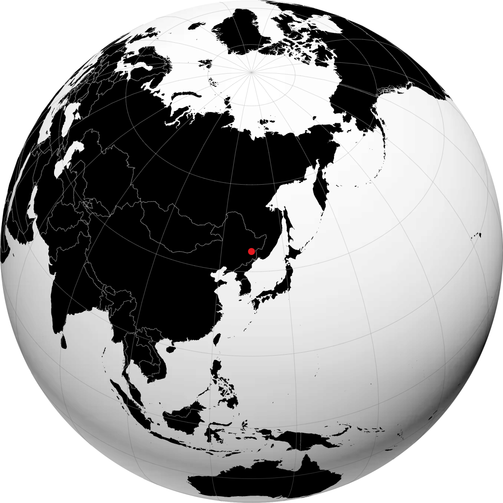 Mudanjiang trên quả địa cầu