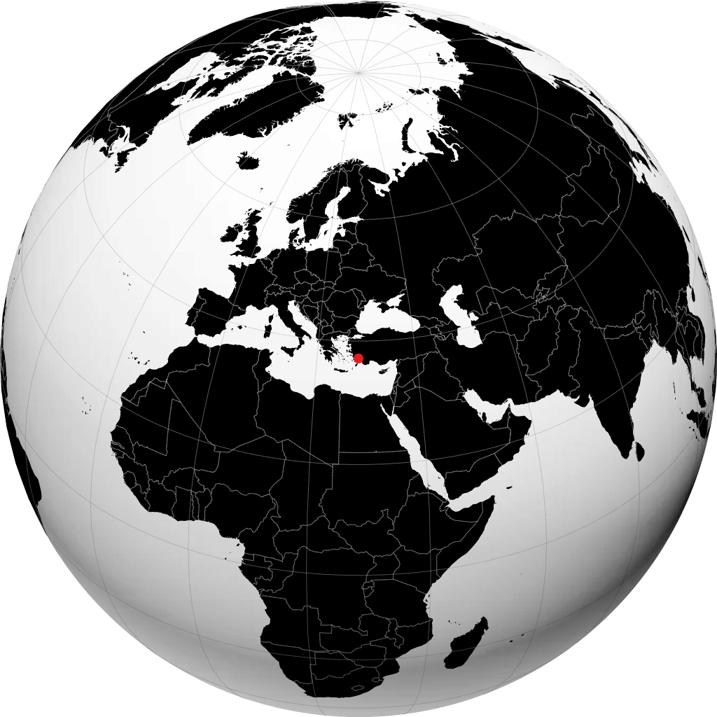 Mugla trên quả địa cầu