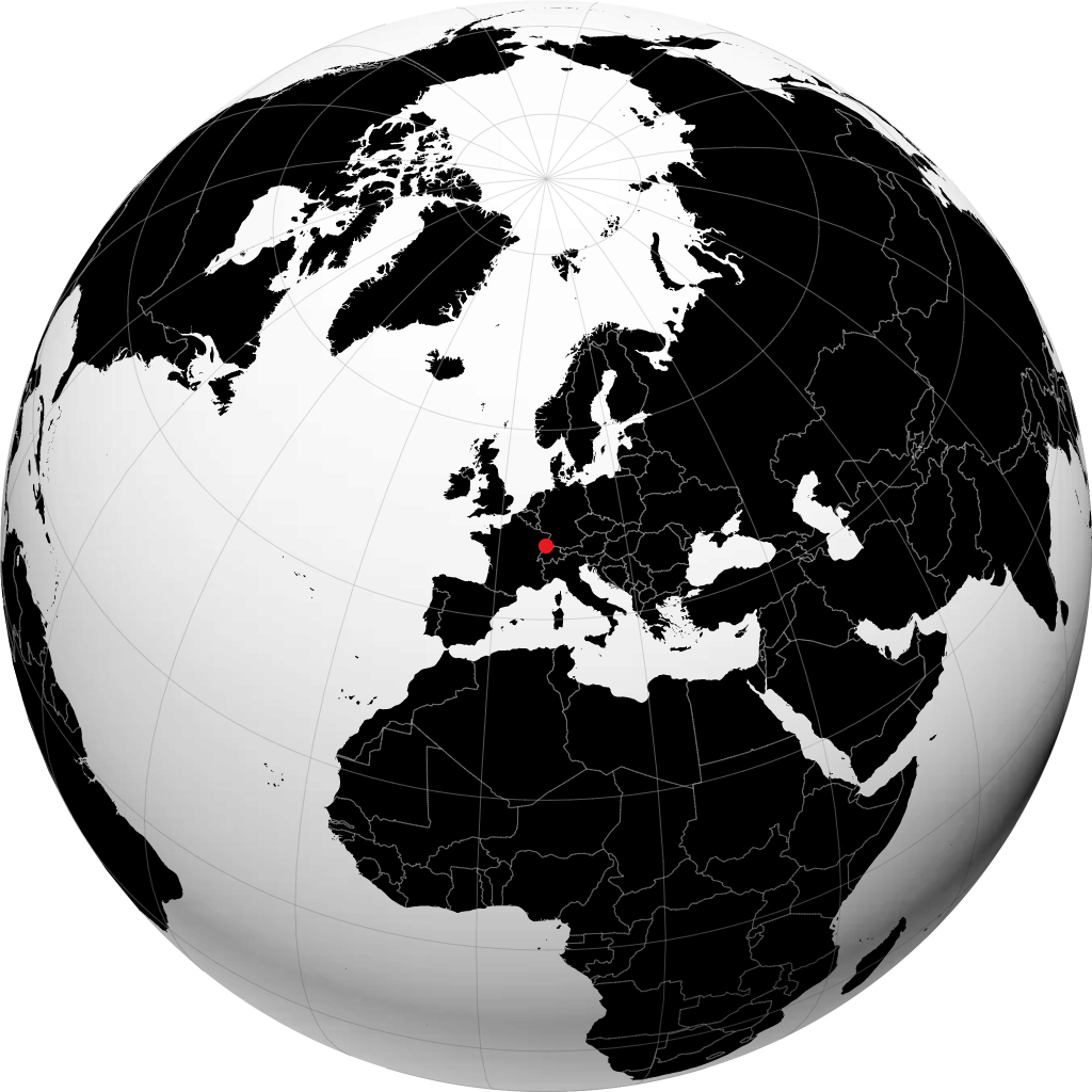 Mulhouse trên quả địa cầu