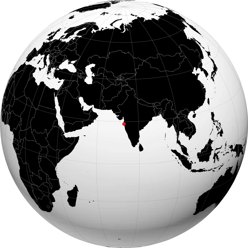 Mumbai trên quả địa cầu