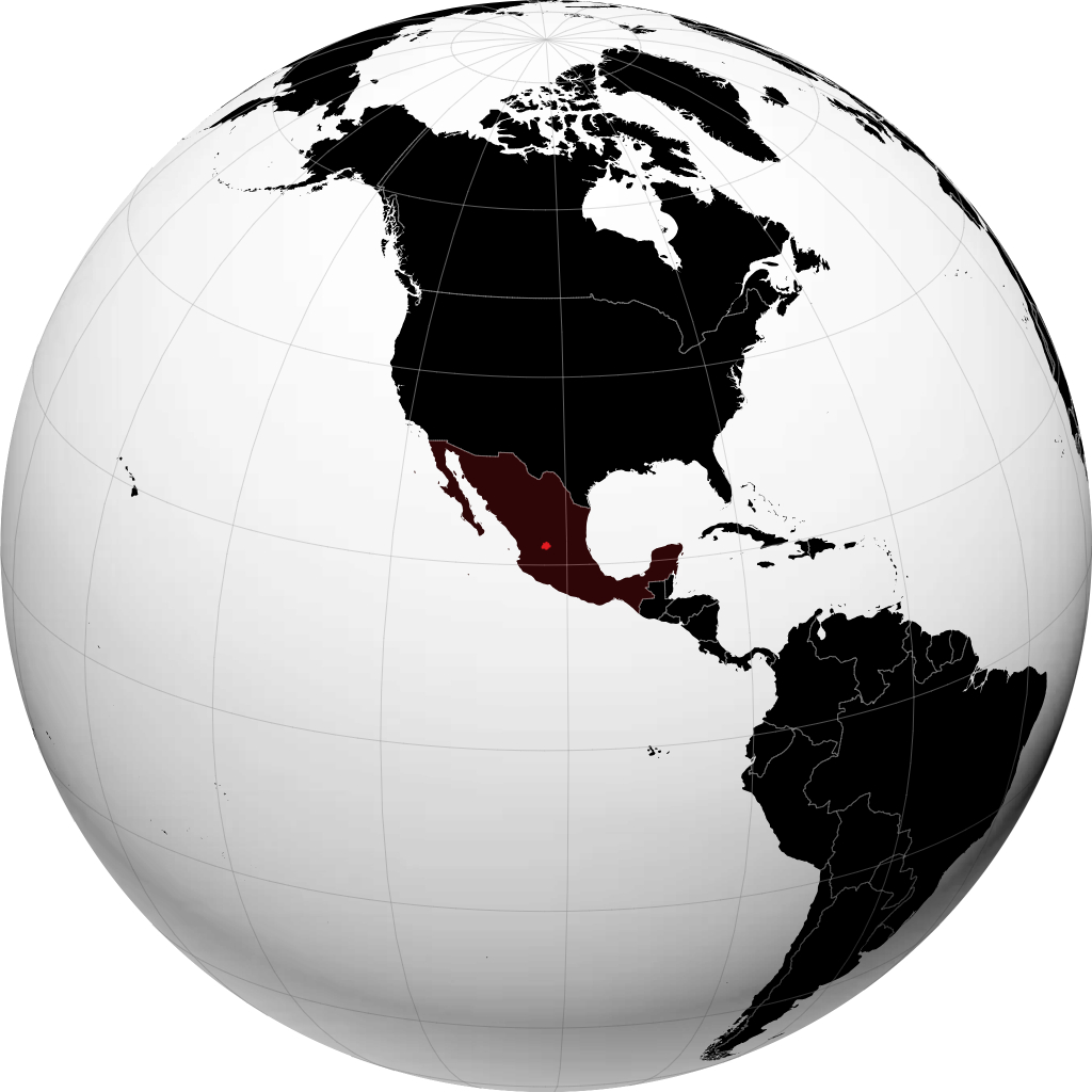 Bang Aguascalientes trên quả địa cầu