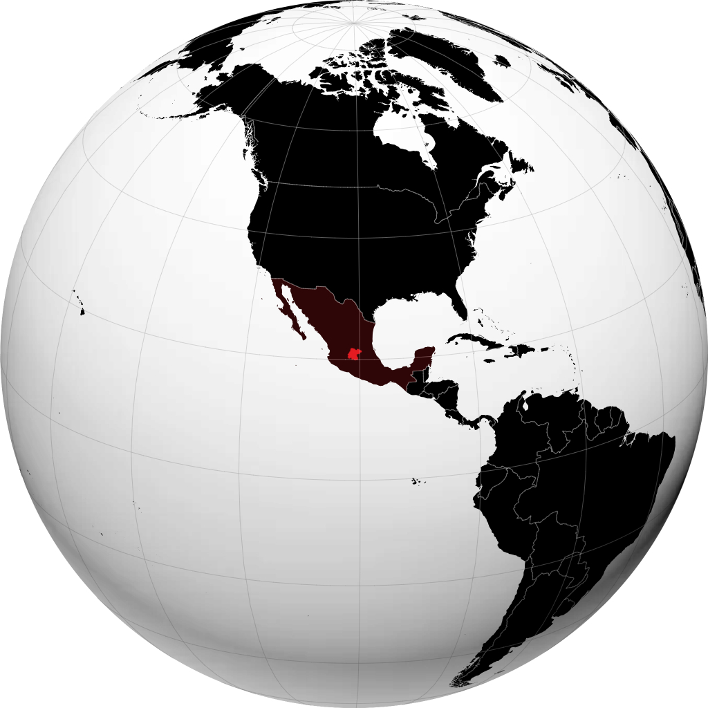Bang Guanajuato trên quả địa cầu