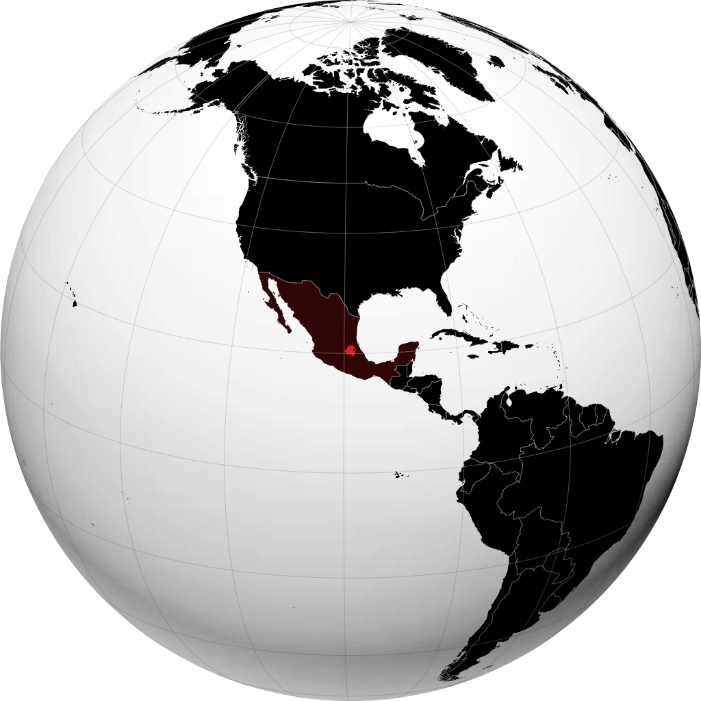 Bang Hidalgo trên quả địa cầu