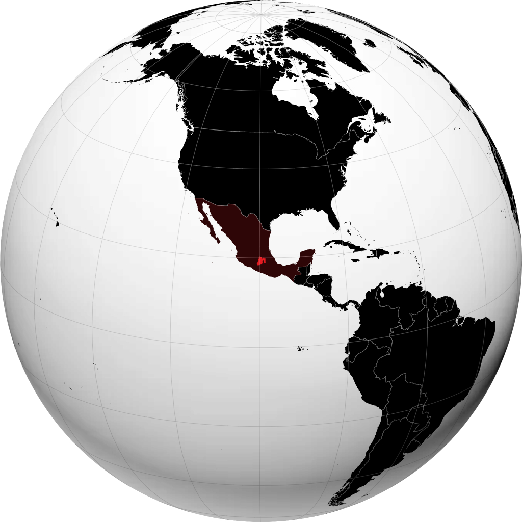 Bang Mexico trên quả địa cầu