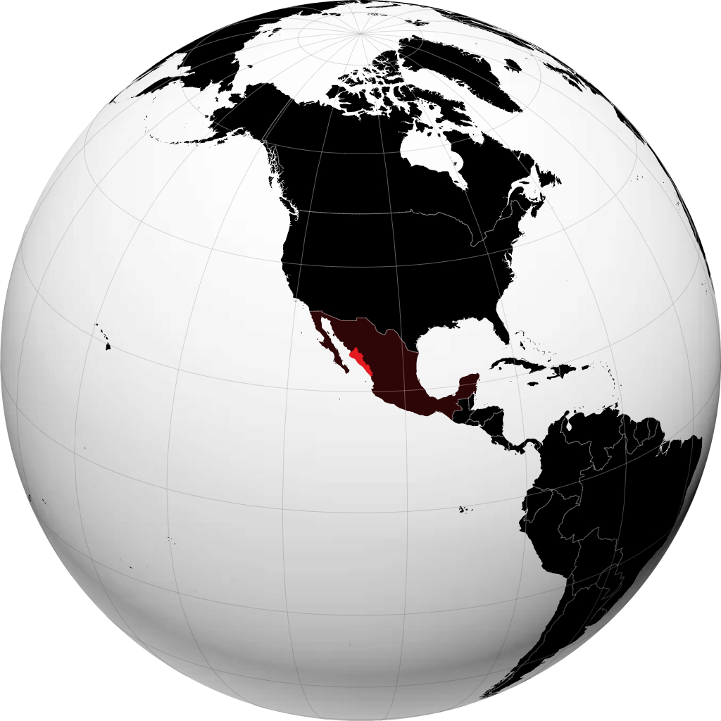 Bang Sinaloa trên quả địa cầu
