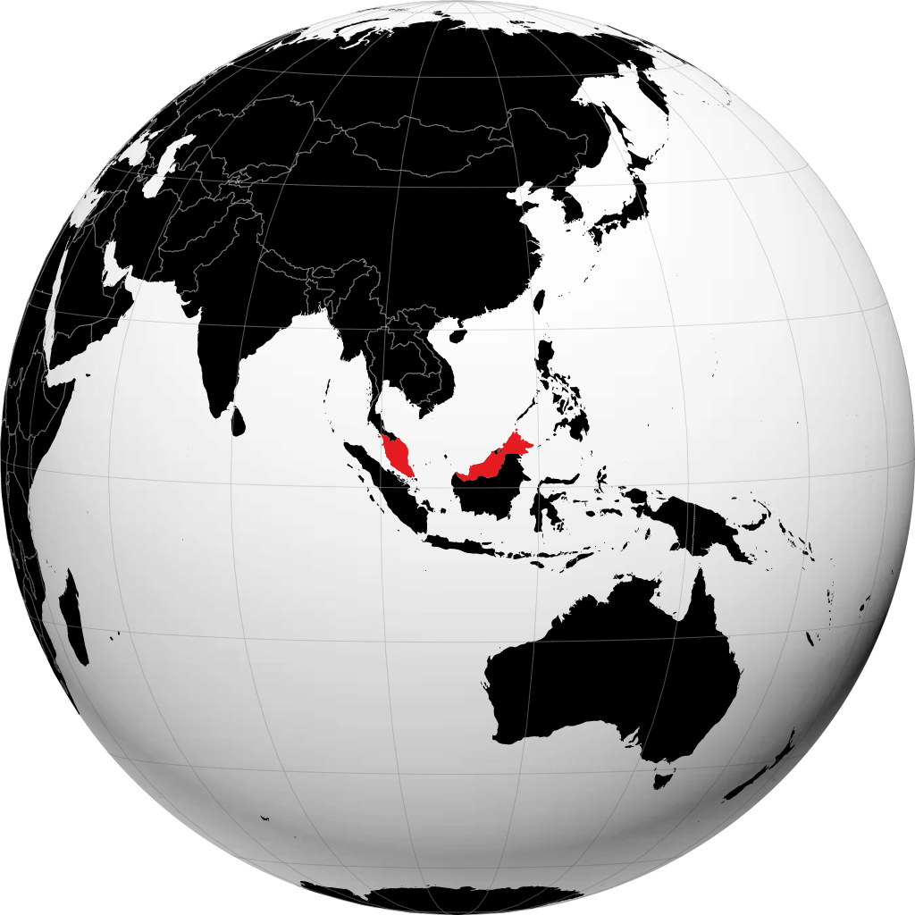 Malaysia trên quả địa cầu