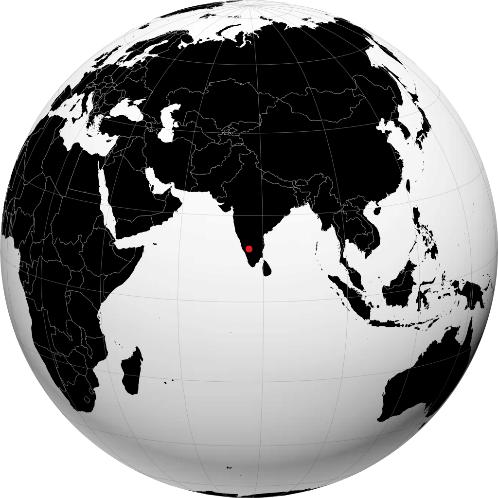 Mysore trên quả địa cầu