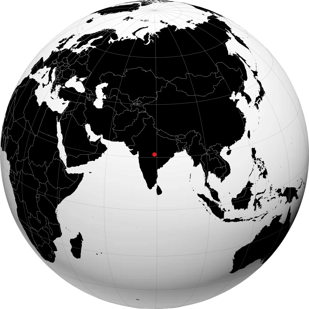 Nagpur trên quả địa cầu