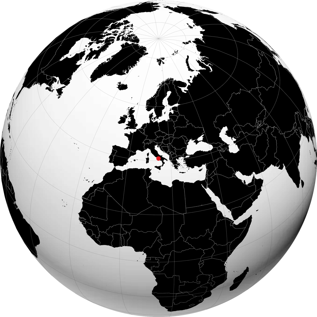 Naples trên quả địa cầu