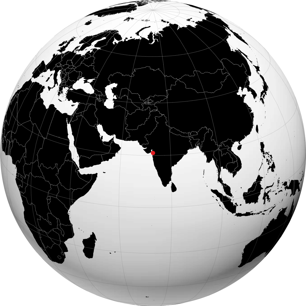 Navsari trên quả địa cầu