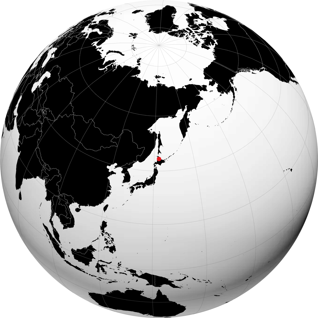 Nayoro trên quả địa cầu
