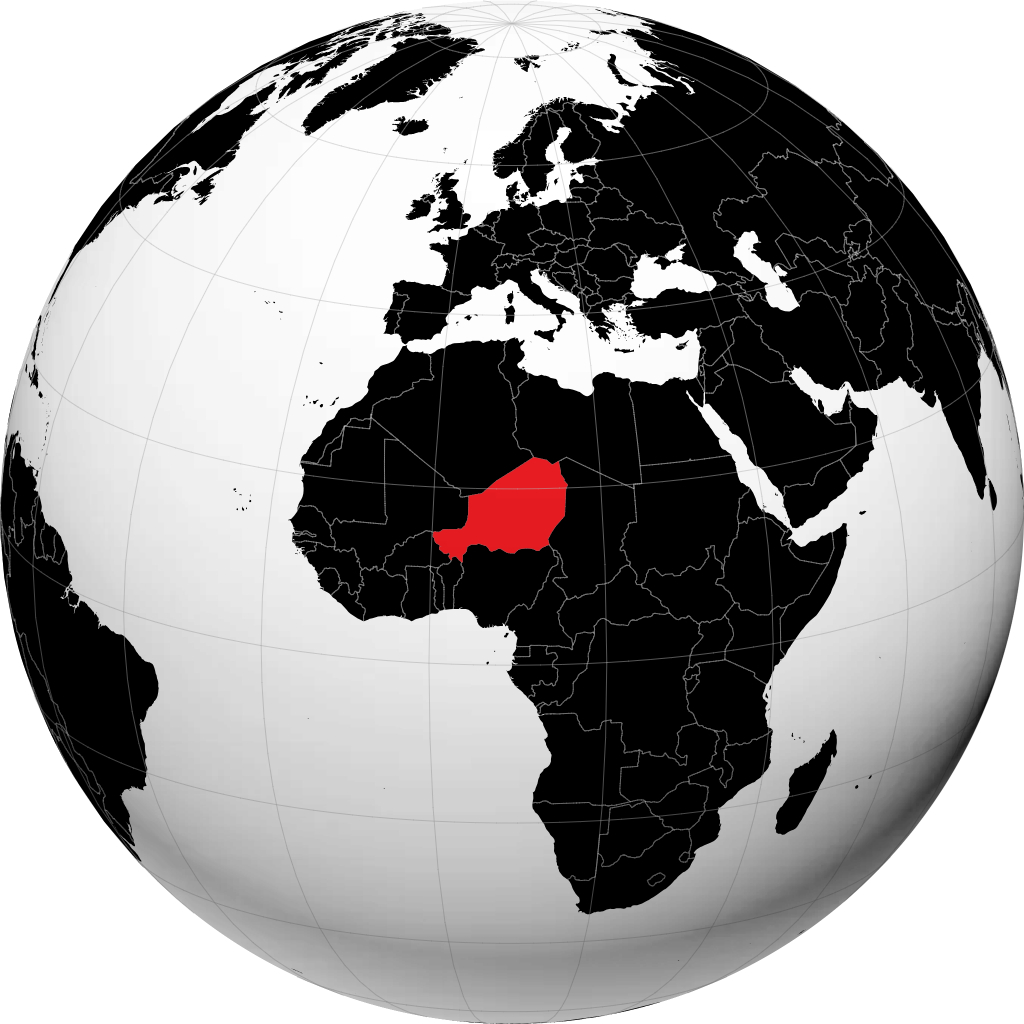 Niger trên quả địa cầu