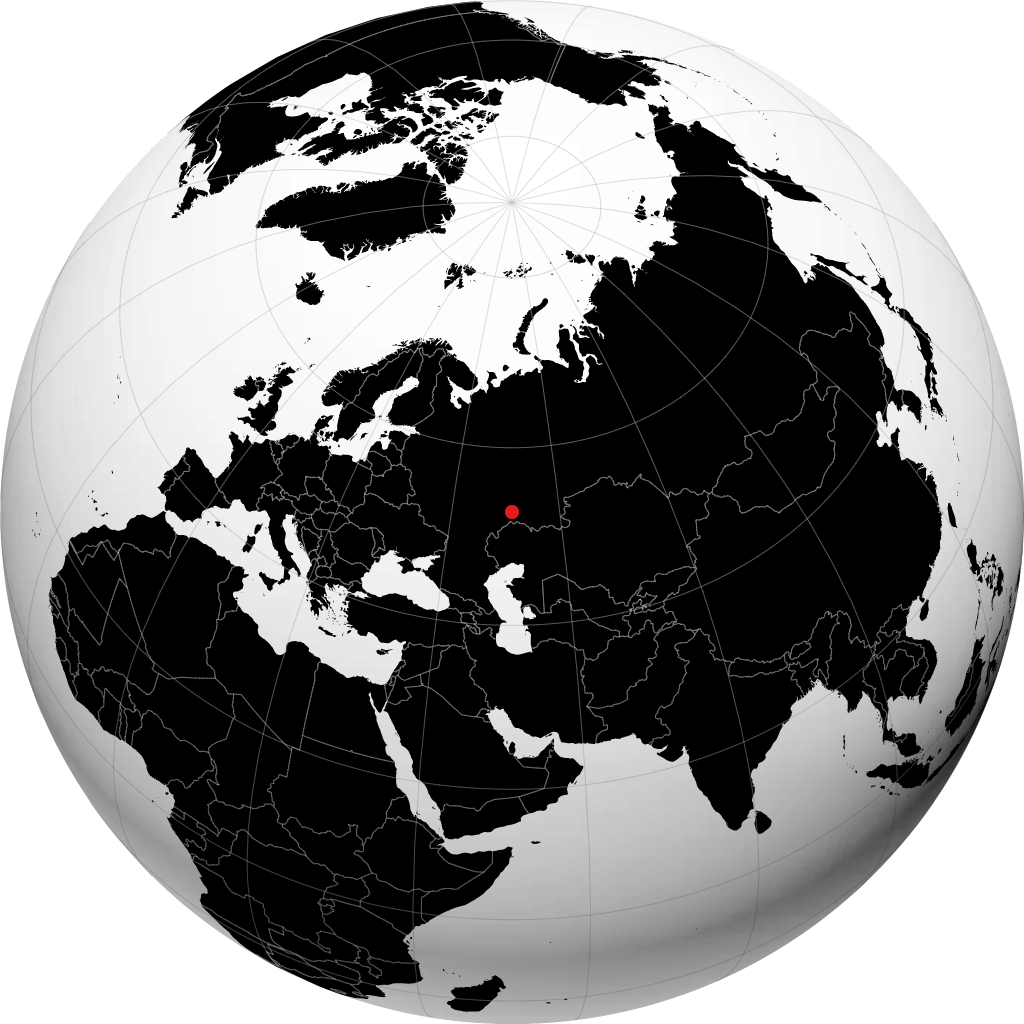 Neftegorsk trên quả địa cầu