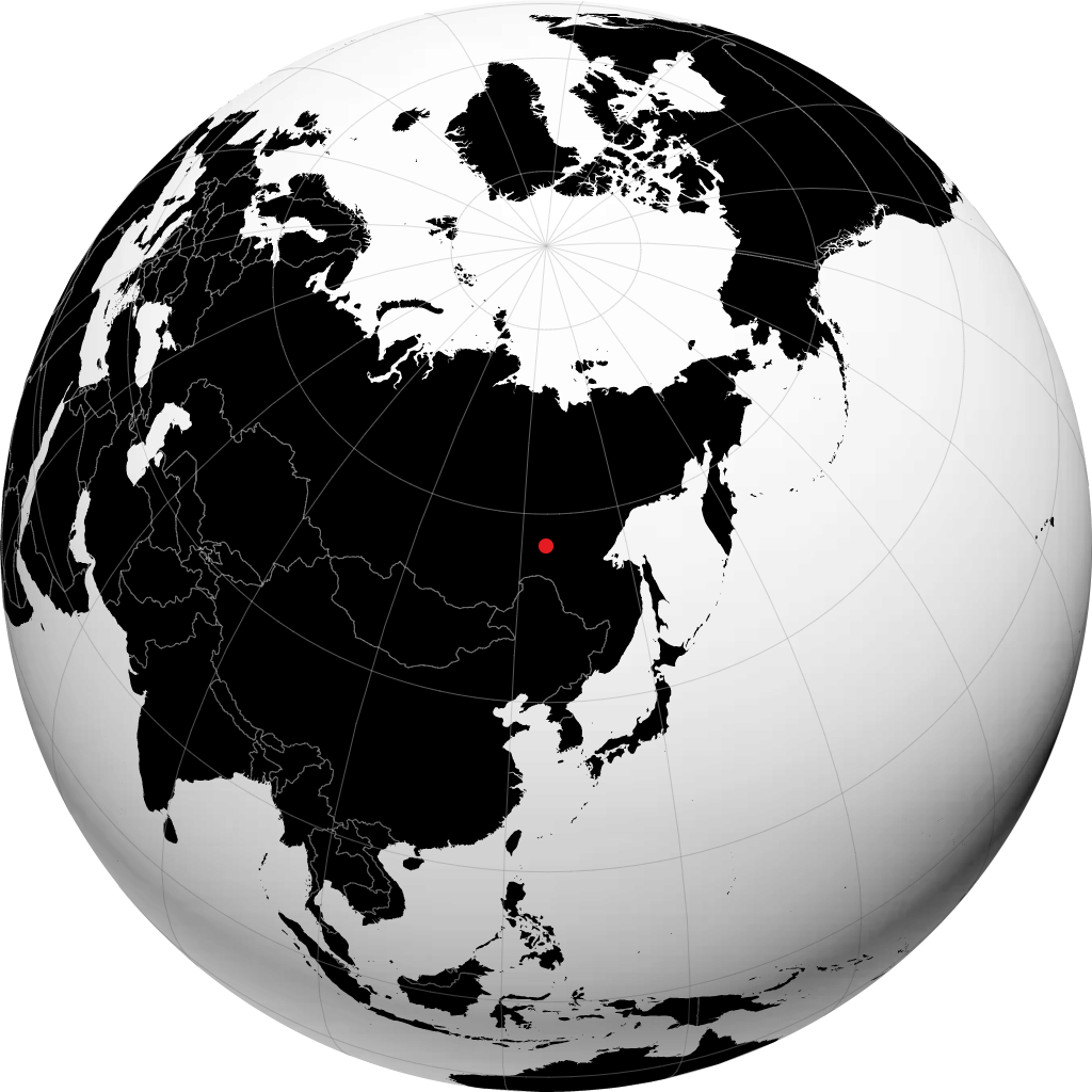 Neryungri trên quả địa cầu