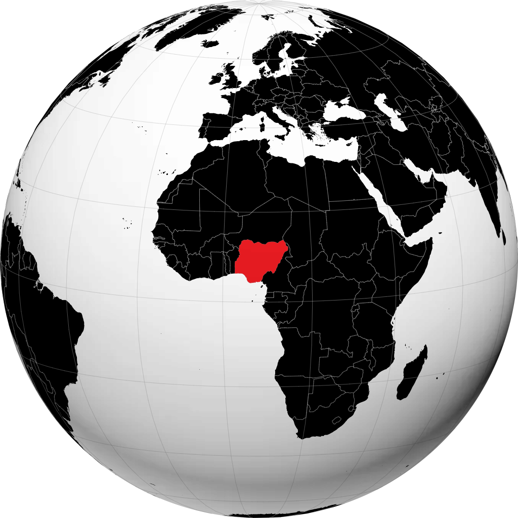 Nigeria trên quả địa cầu