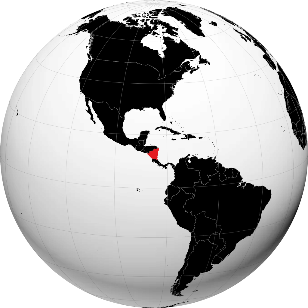 Nicaragua trên quả địa cầu