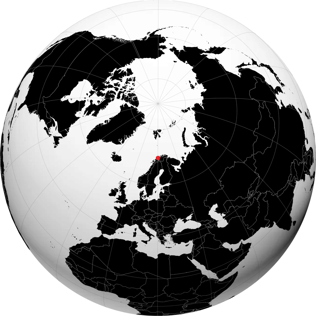 Nordlenangen trên quả địa cầu