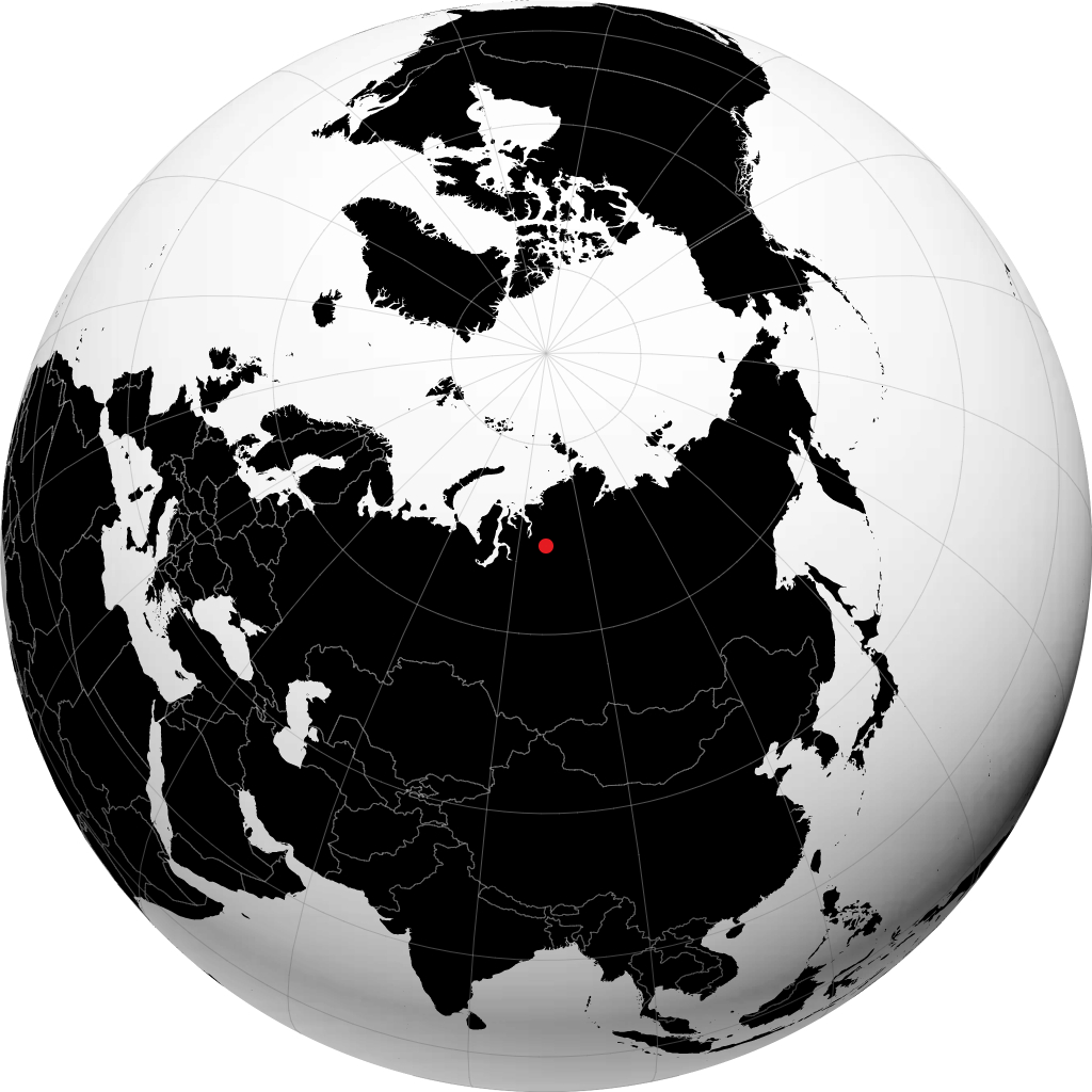 Norilsk trên quả địa cầu