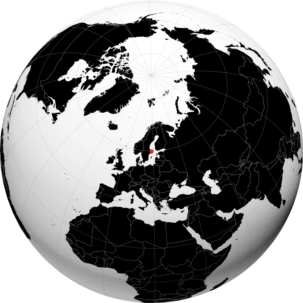 Norrtälje trên quả địa cầu