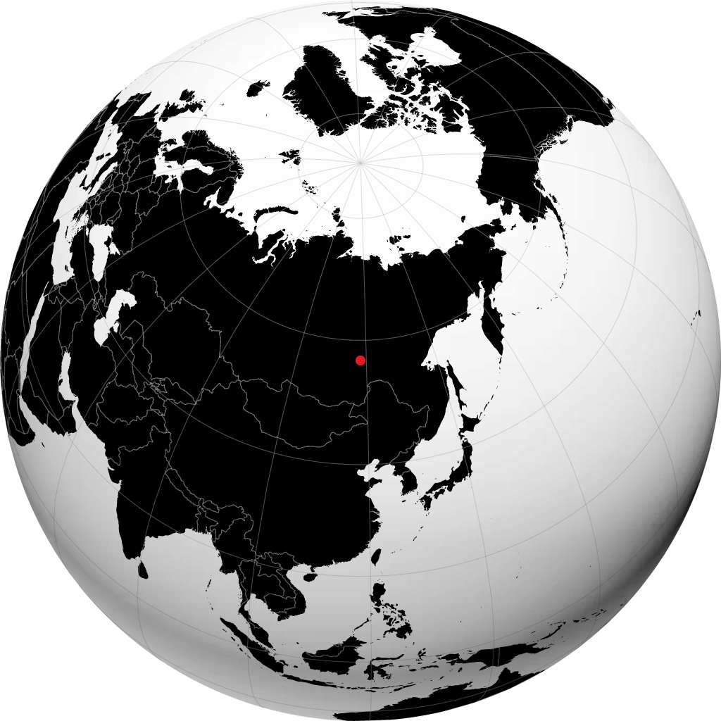 Novaya Chara trên quả địa cầu