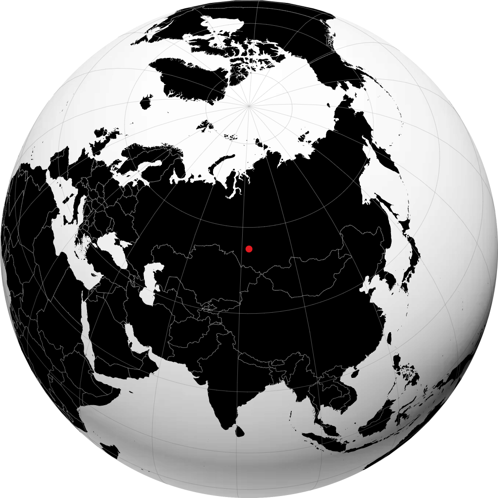 Novosibirsk trên quả địa cầu