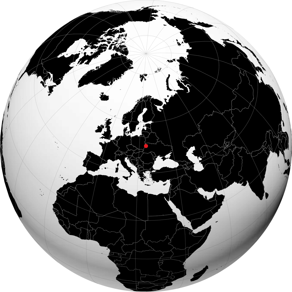 Novovolynsk trên quả địa cầu