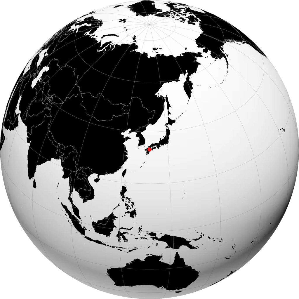 Ōita trên quả địa cầu