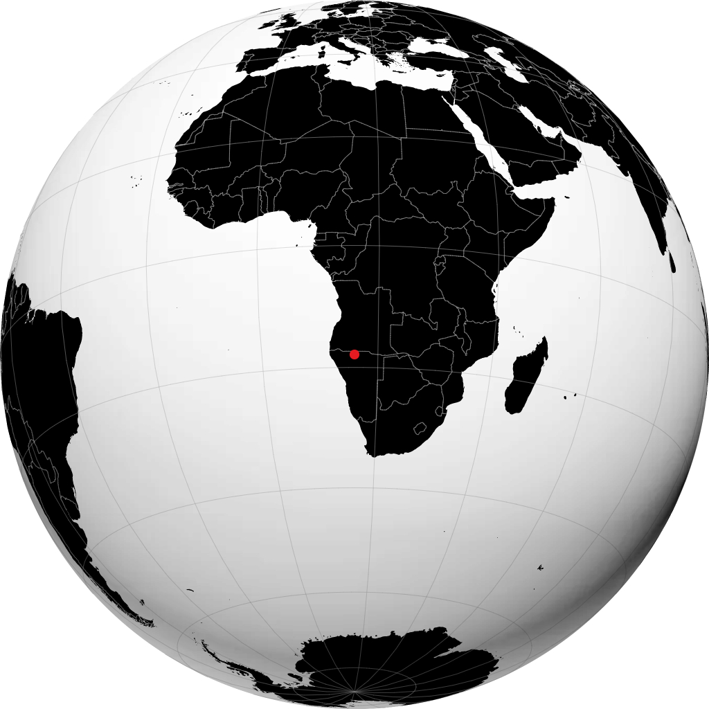 Ondangwa trên quả địa cầu